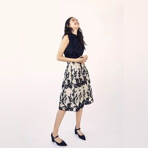 Anthropologie DRE Zoanne Embroidered-Tulle Skirt